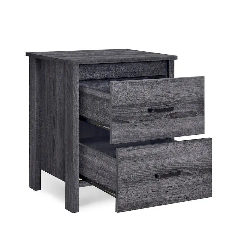 Table de chevet à deux tiroirs de style moderne