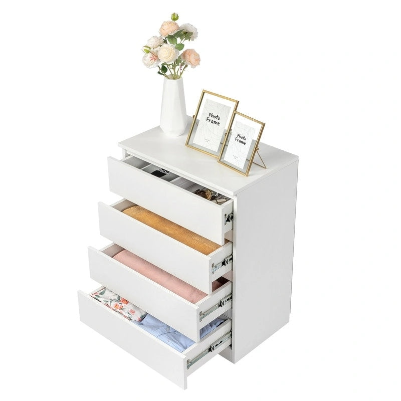 Commode de chambre moderne en bois à 4 tiroirs