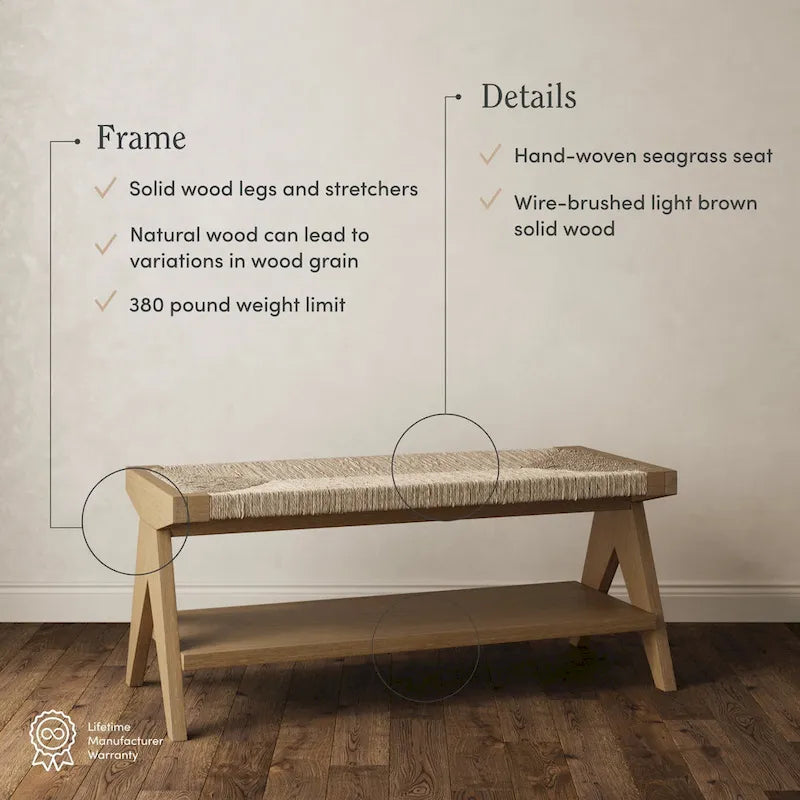 Banc charmant (avec rangement pour chaussures)
