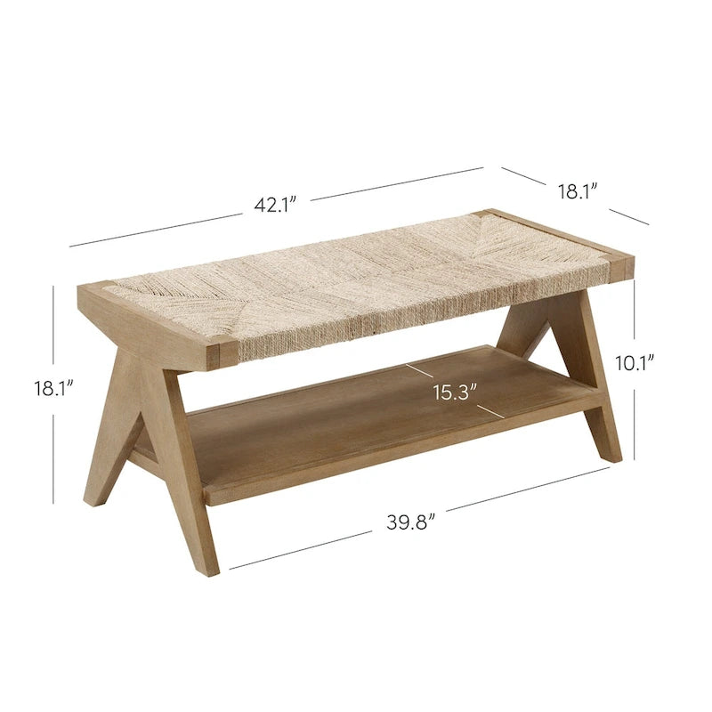 Banc charmant (avec rangement pour chaussures)