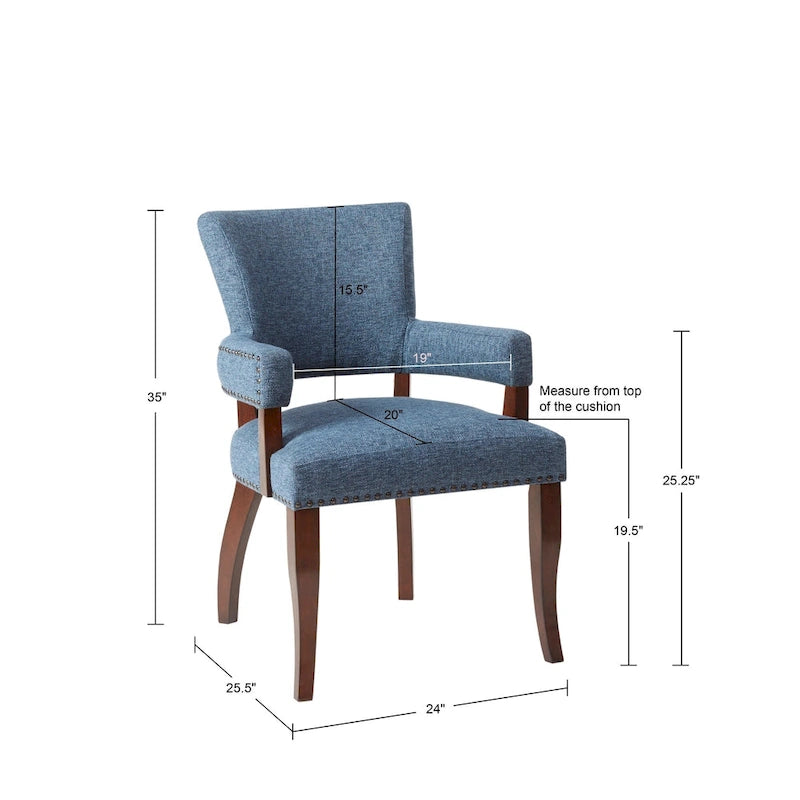 Chaise de salle à manger avec accoudoirs
