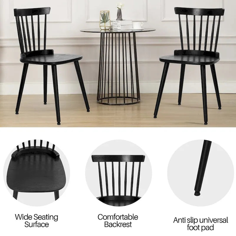 Chaise de salle à manger (à dossier à barreaux)