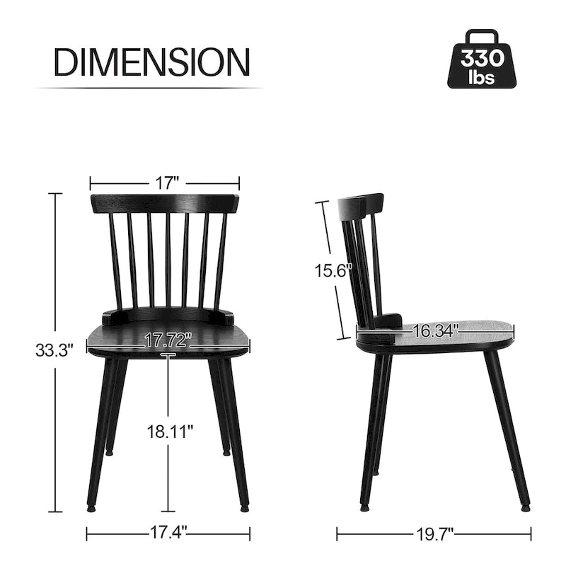 Chaise de salle à manger (à dossier à barreaux)