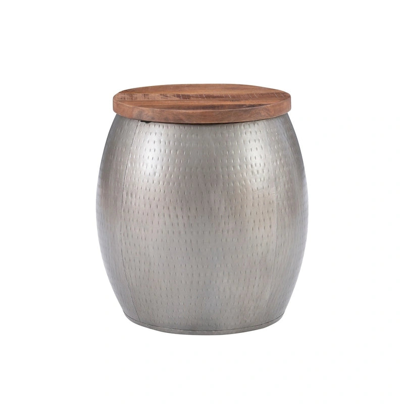 Table d'appoint avec rangement (dorée)