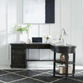Décor de tableau noir en option | Bureau d'angle
