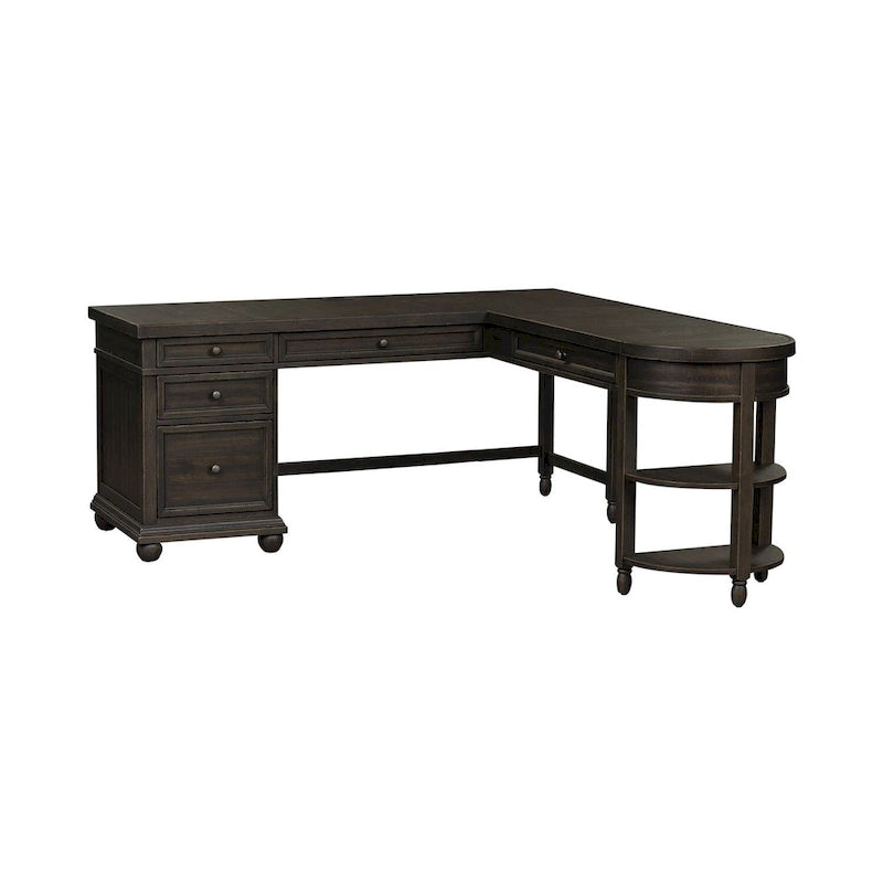 Décor de tableau noir en option | Bureau d'angle