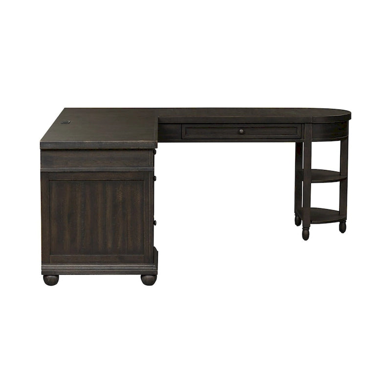 Décor de tableau noir en option | Bureau d'angle