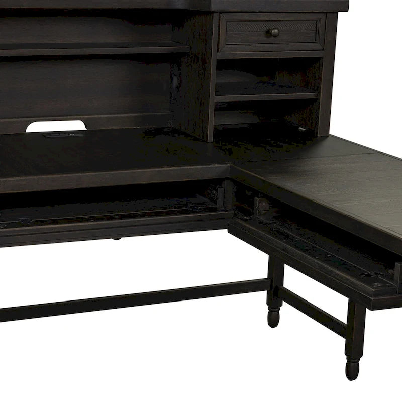 Décor de tableau noir en option | Bureau d'angle