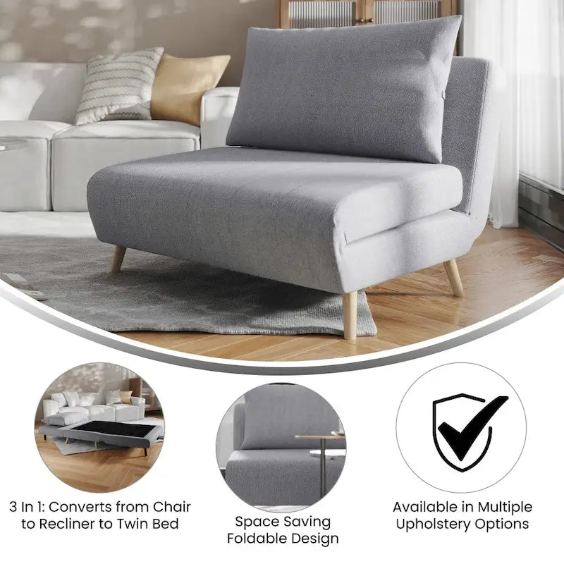 Chaise longue pliable