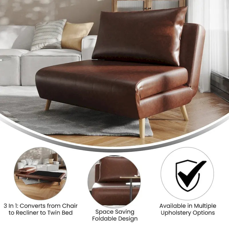 Chaise longue pliable