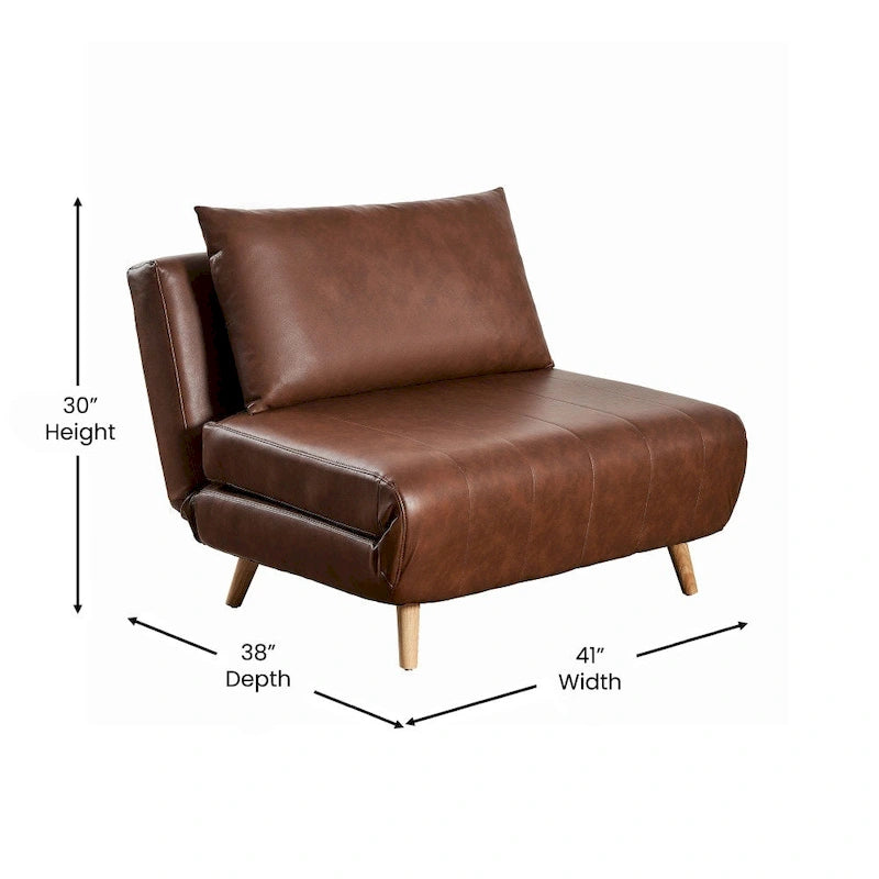 Chaise longue pliable