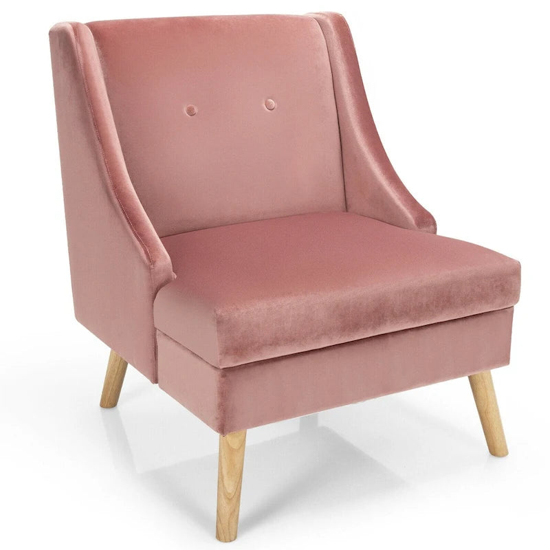 Chaise de loisirs avec accoudoirs incurvés