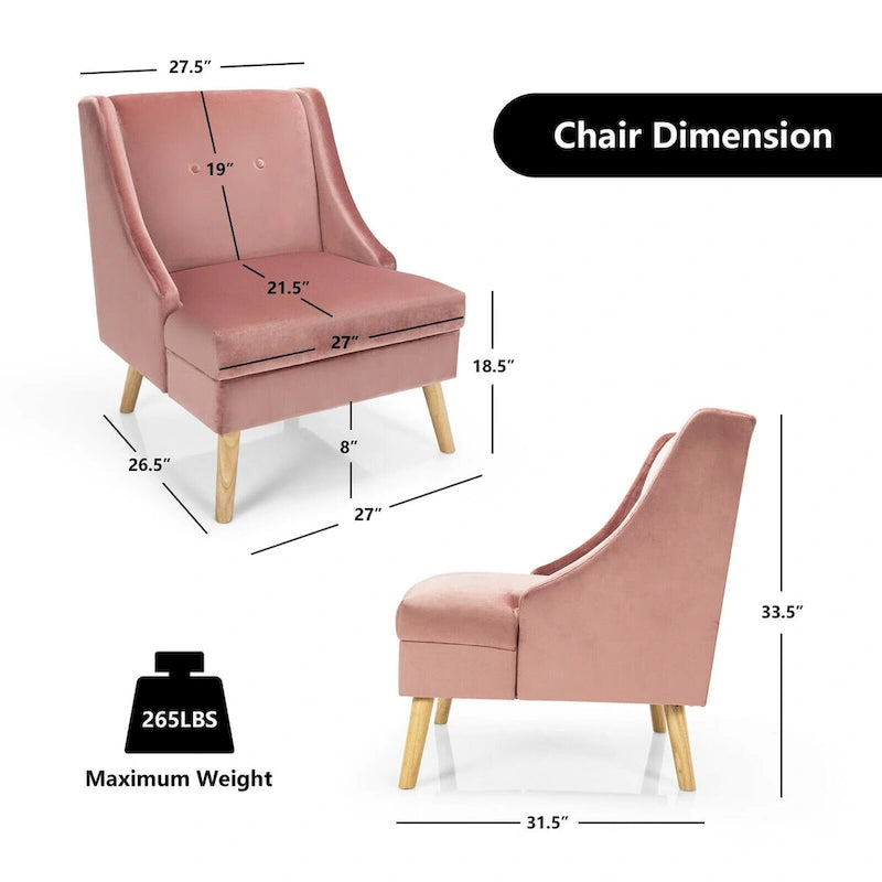 Chaise de loisirs avec accoudoirs incurvés