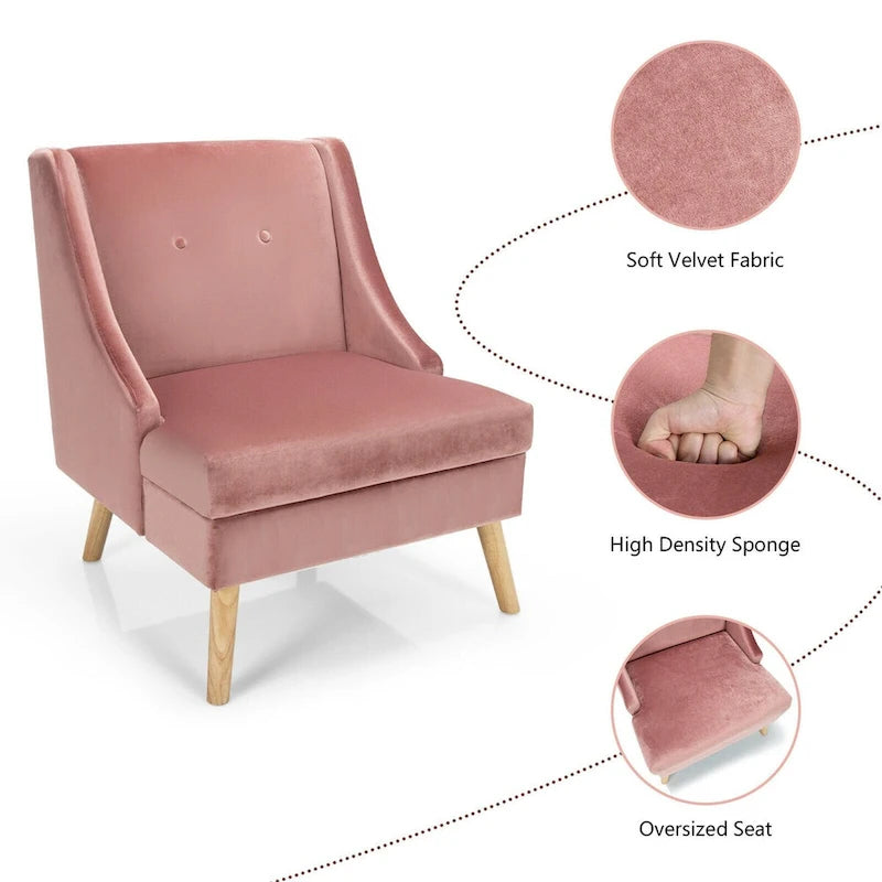 Chaise de loisirs avec accoudoirs incurvés