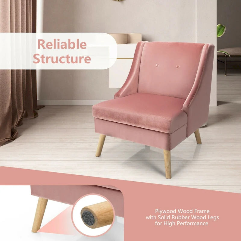 Chaise de loisirs avec accoudoirs incurvés