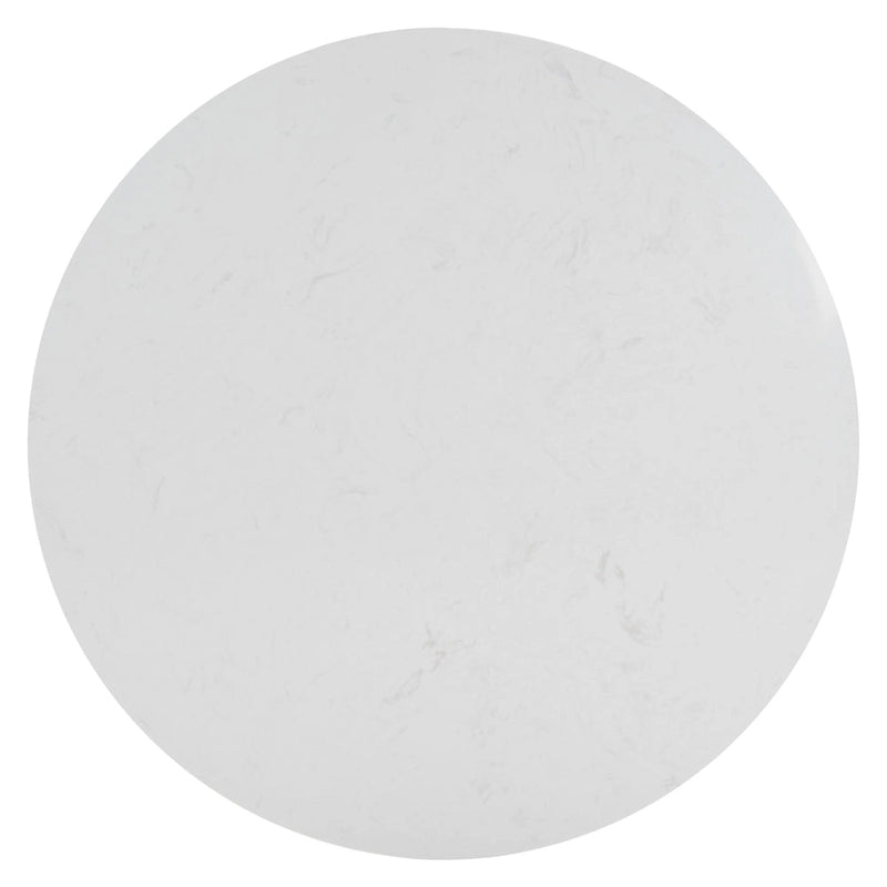 Table basse ronde à double plateau avec dessus en marbre