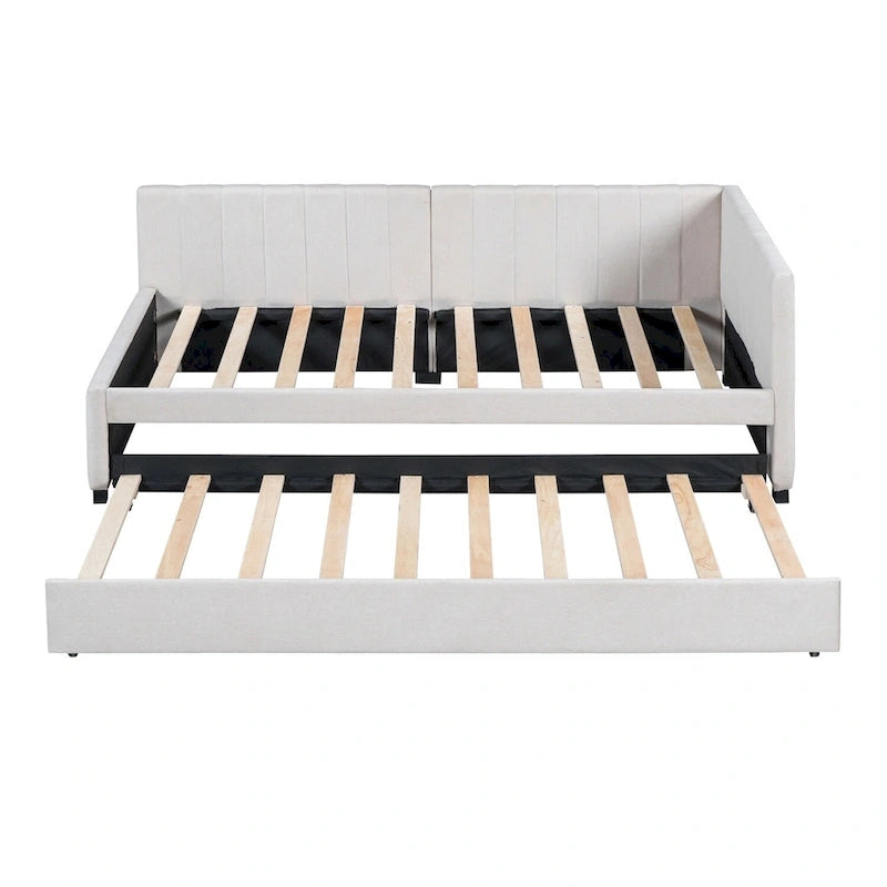 Canapé-lit simple en tissu (avec lit gigogne)