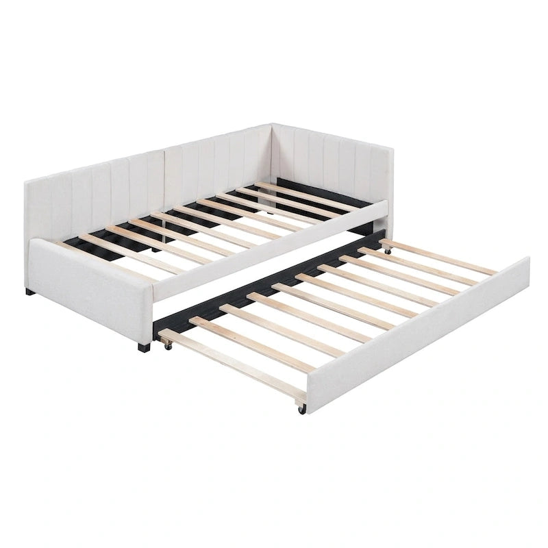 Canapé-lit simple en tissu (avec lit gigogne)
