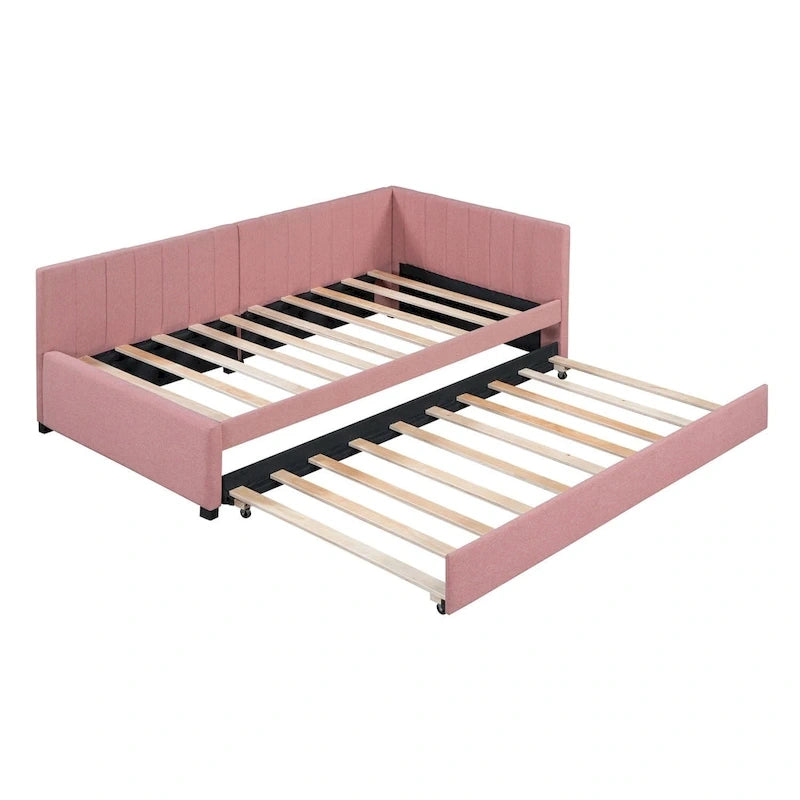 Canapé-lit simple en tissu (avec lit gigogne)