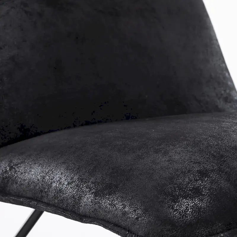 Fauteuil d'appoint en similicuir style Mid-Century Modern