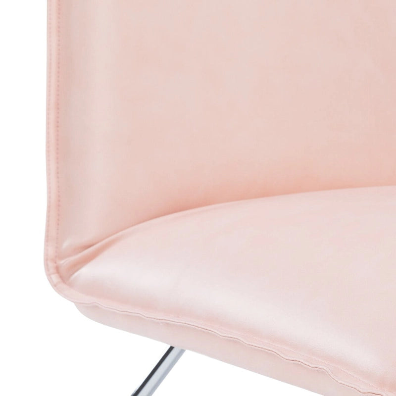 Fauteuil d'appoint en similicuir style Mid-Century Modern