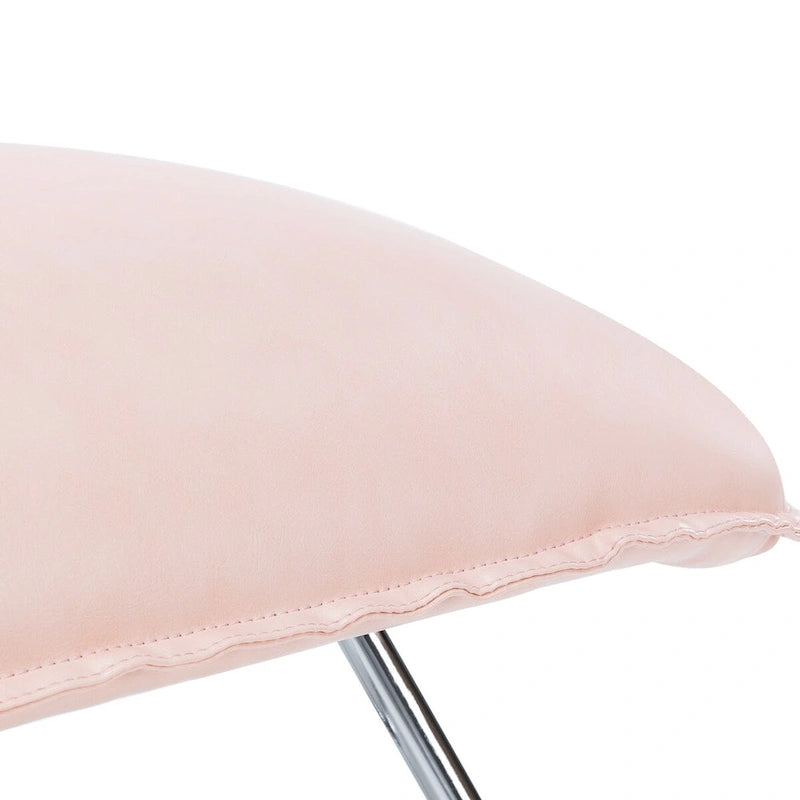 Fauteuil d'appoint en similicuir style Mid-Century Modern