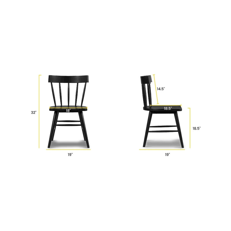 Chaise de salle à manger — Chêne massif