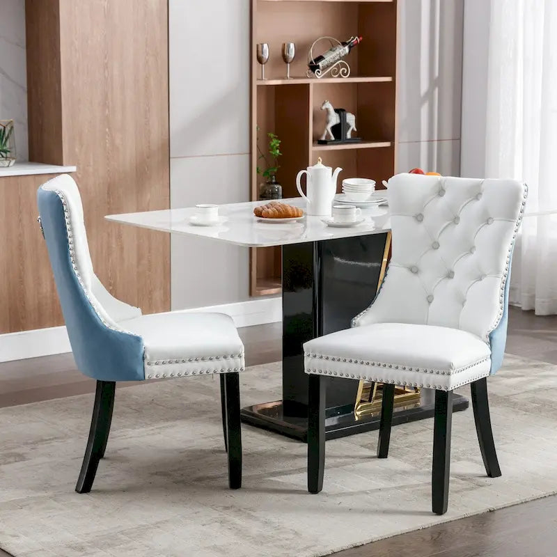 Chaise de salle à manger tapissée haut de gamme