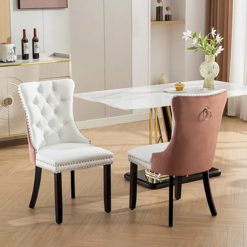 Chaise de salle à manger tapissée haut de gamme