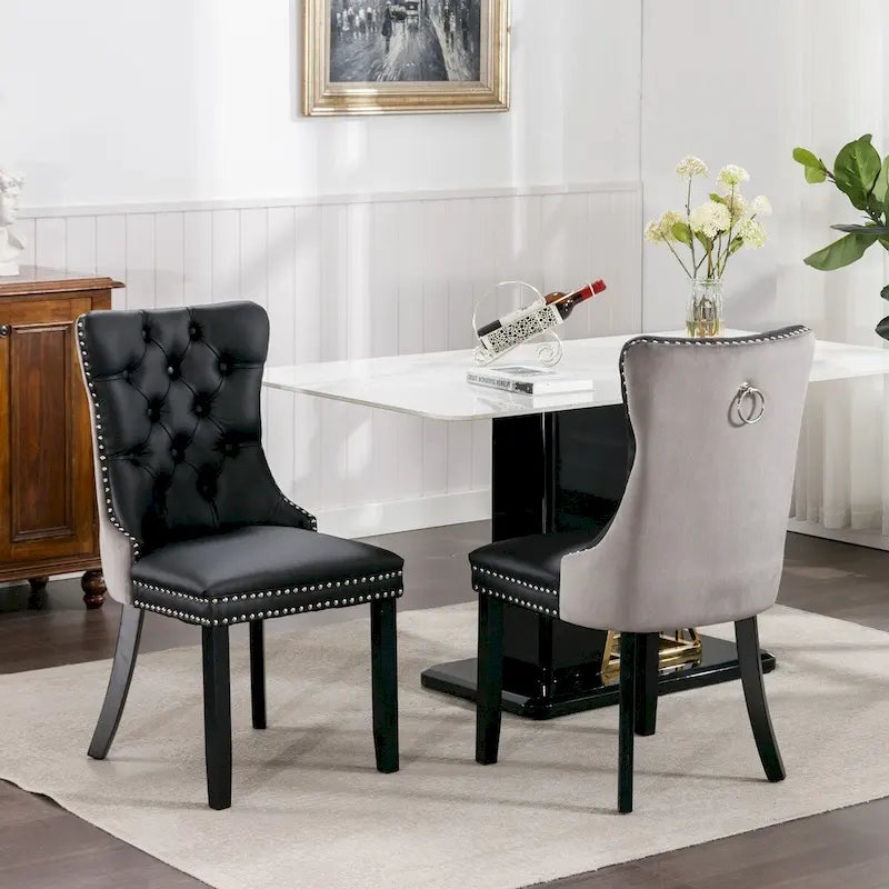 Chaise de salle à manger tapissée haut de gamme