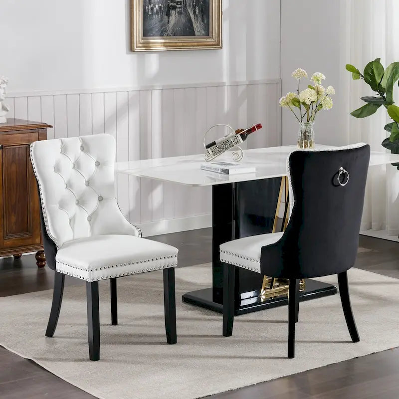 Chaise de salle à manger tapissée haut de gamme