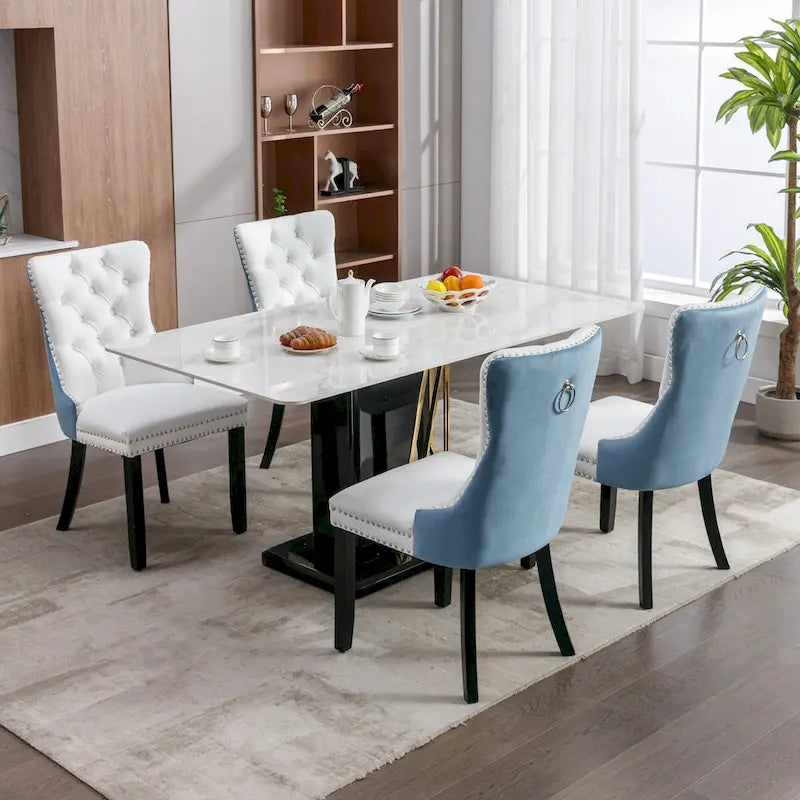 Chaise de salle à manger tapissée haut de gamme