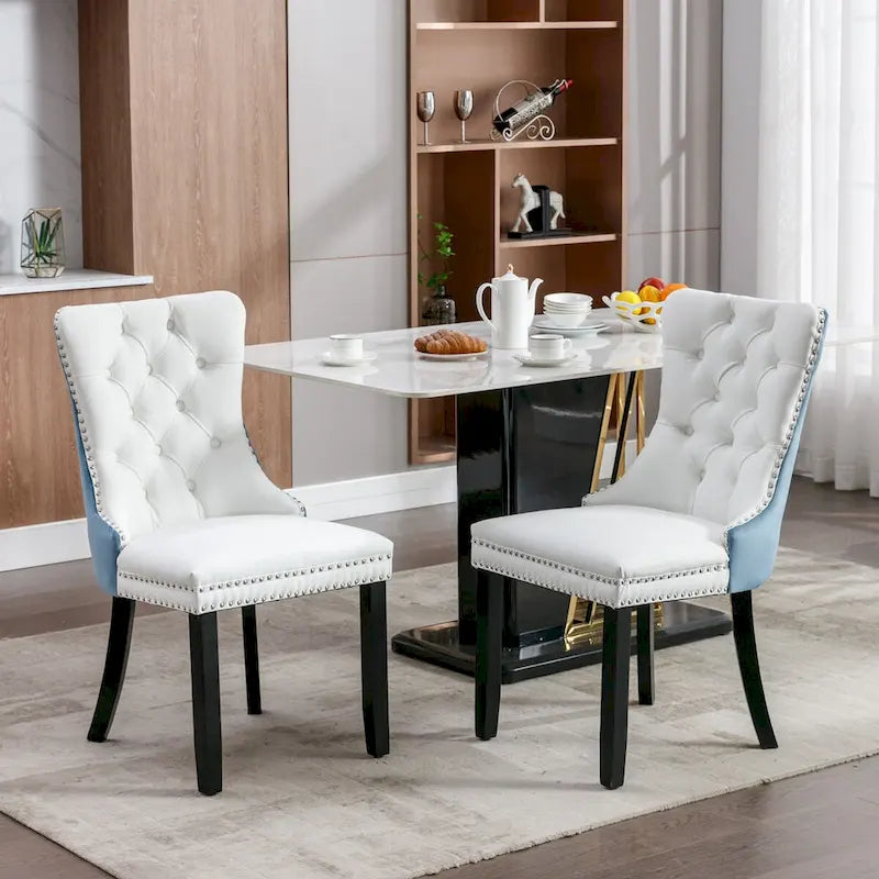 Chaise de salle à manger tapissée haut de gamme