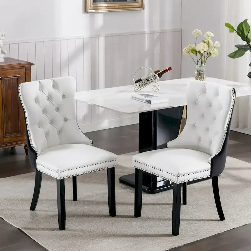 Chaise de salle à manger tapissée haut de gamme