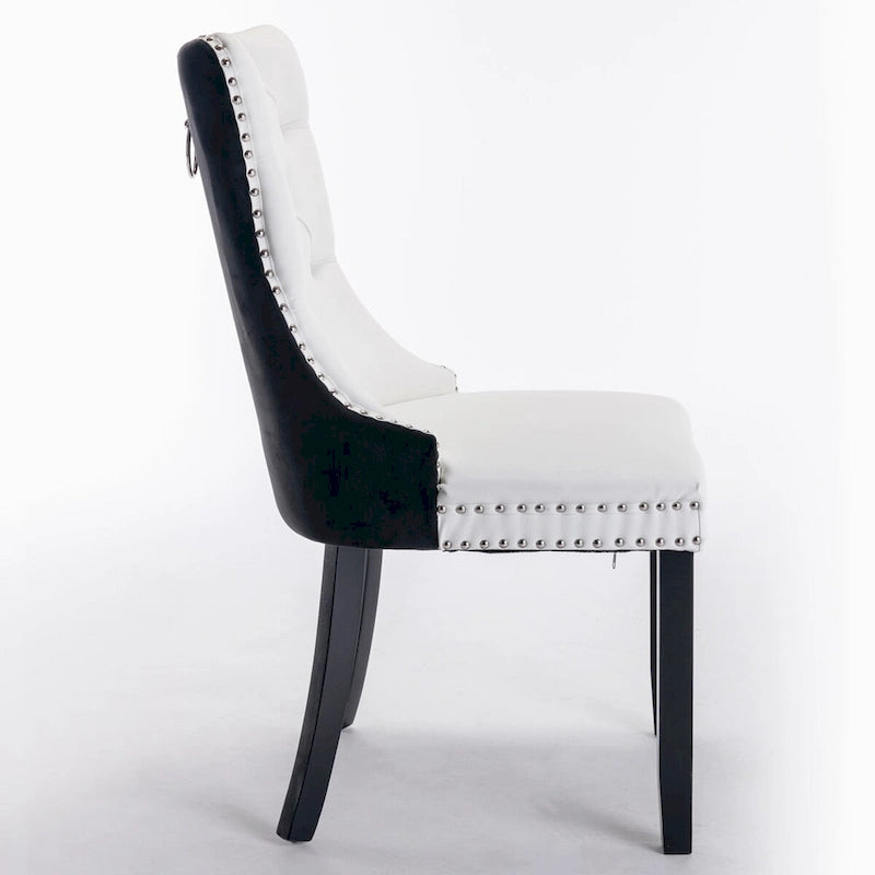 Chaise de salle à manger tapissée haut de gamme
