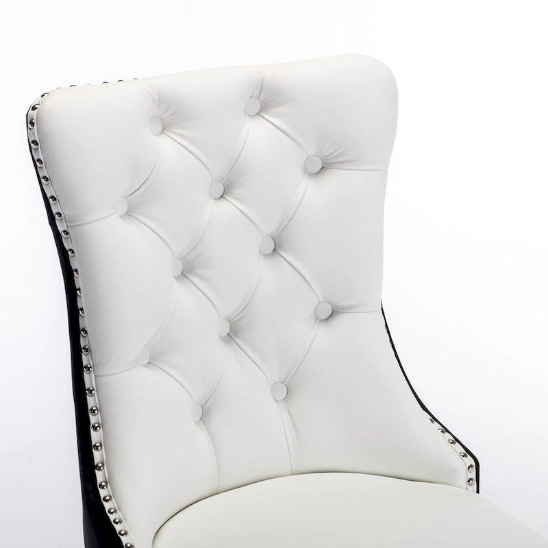 Chaise de salle à manger tapissée haut de gamme
