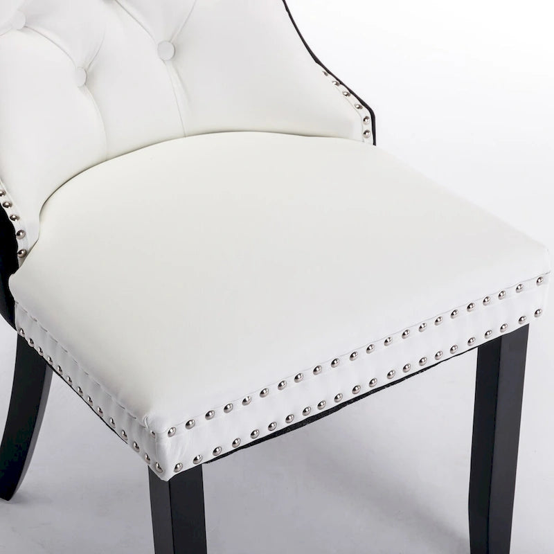 Chaise de salle à manger tapissée haut de gamme