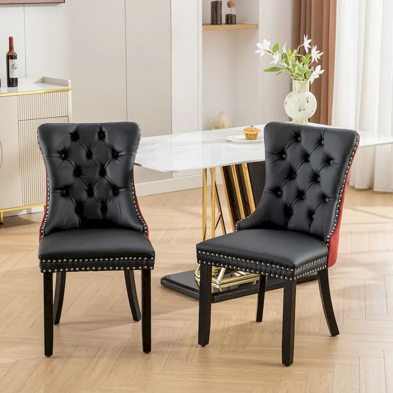 Chaise de salle à manger tapissée haut de gamme