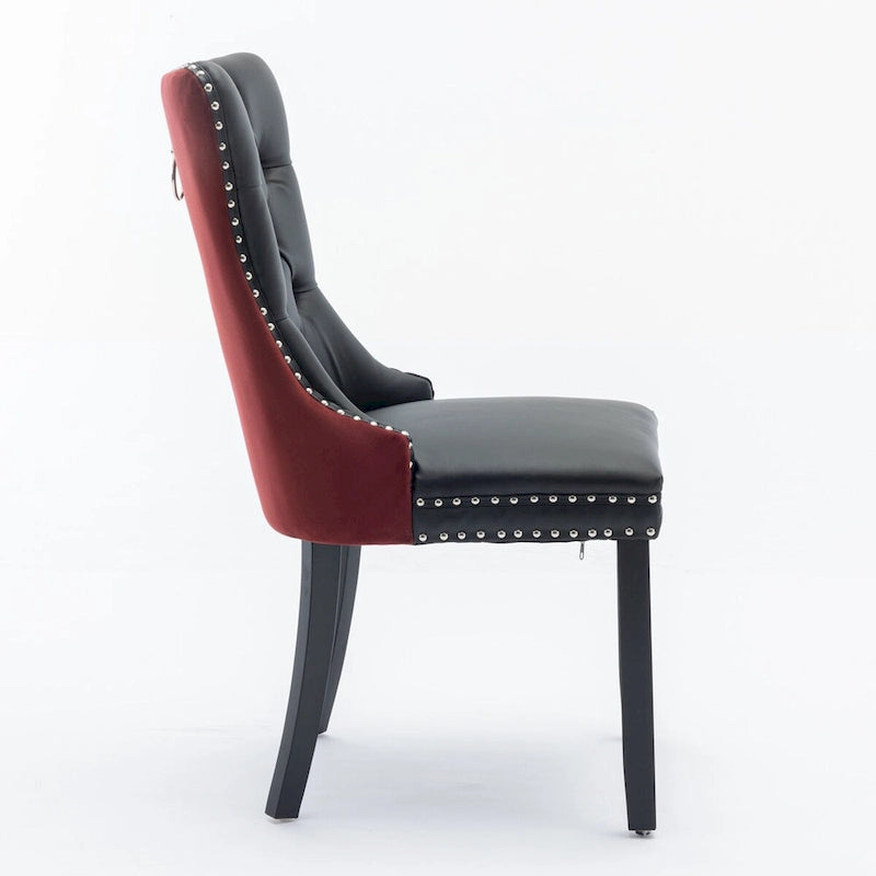 Chaise de salle à manger tapissée haut de gamme