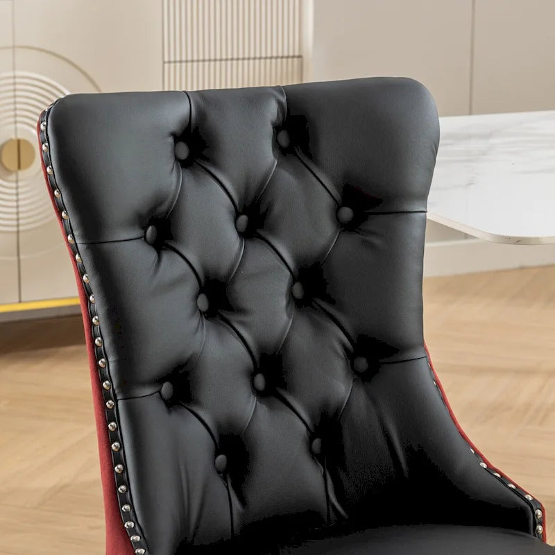 Chaise de salle à manger tapissée haut de gamme