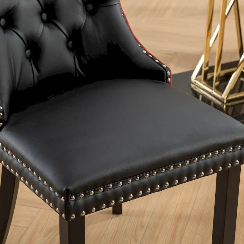 Chaise de salle à manger tapissée haut de gamme