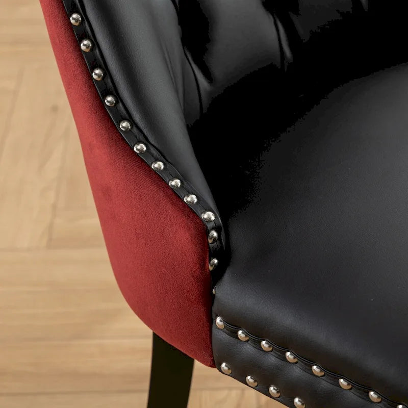 Chaise de salle à manger tapissée haut de gamme