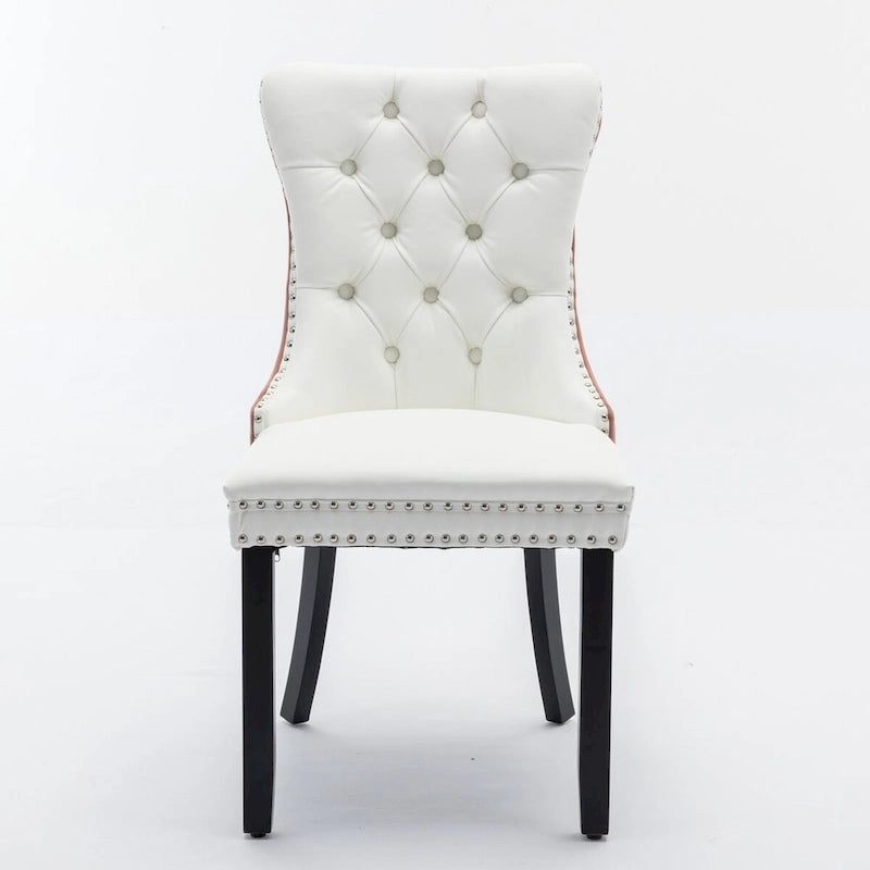 Chaise de salle à manger tapissée haut de gamme