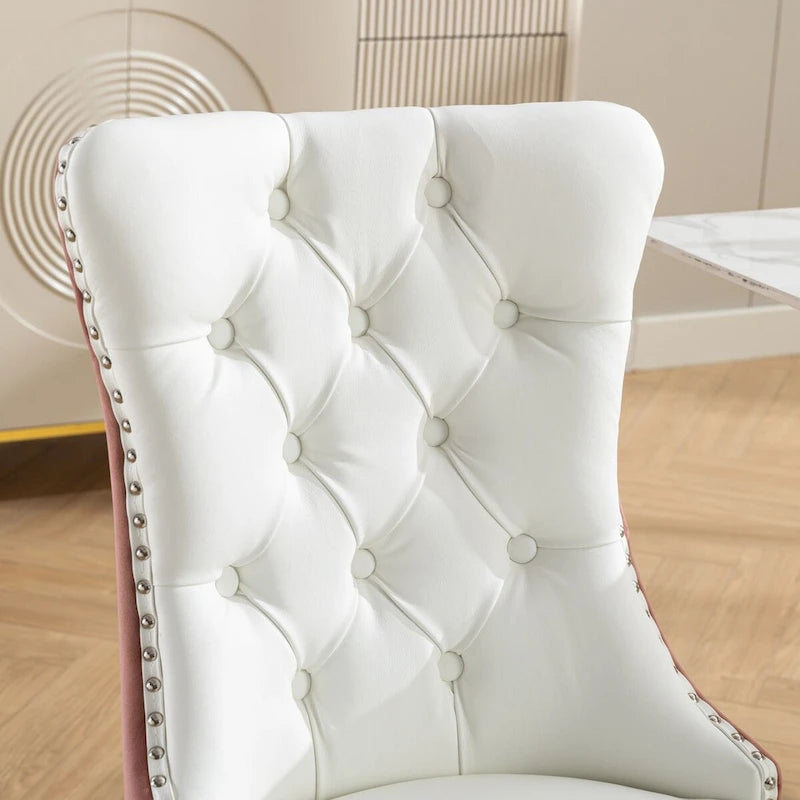 Chaise de salle à manger tapissée haut de gamme