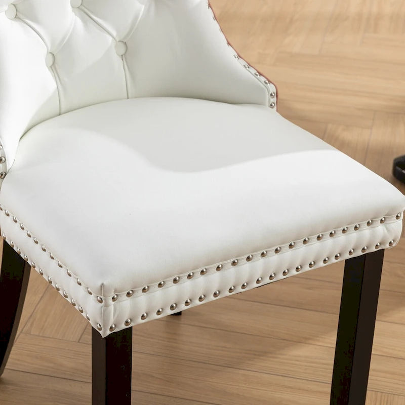 Chaise de salle à manger tapissée haut de gamme