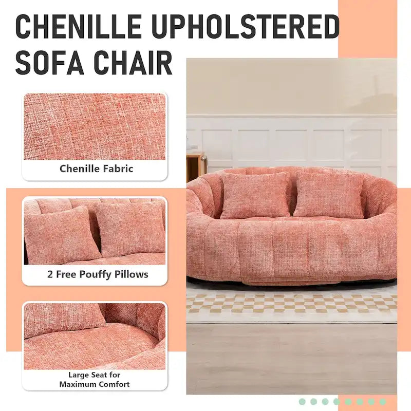 Fauteuil inclinable en chenille durable et confortable