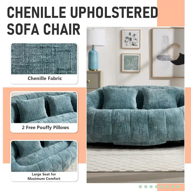 Fauteuil inclinable en chenille durable et confortable
