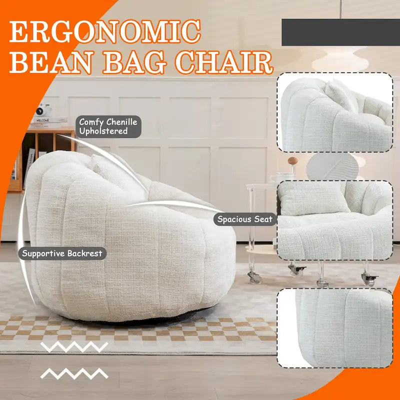 Fauteuil inclinable en chenille durable et confortable