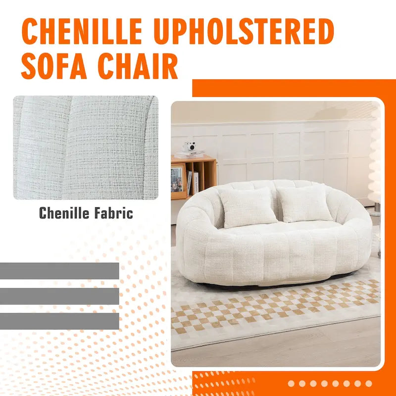 Fauteuil inclinable en chenille durable et confortable