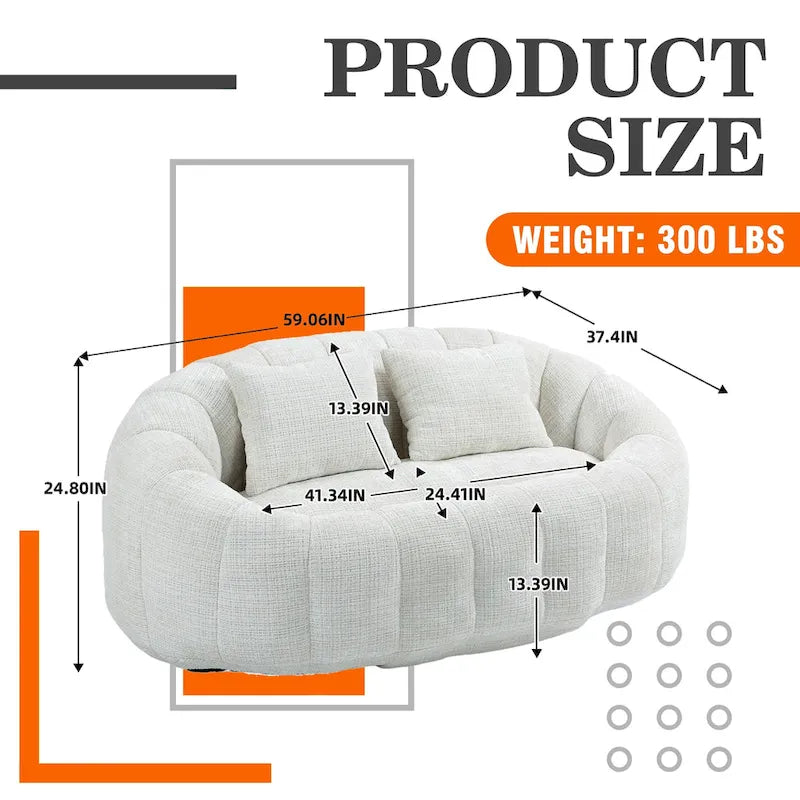 Fauteuil inclinable en chenille durable et confortable